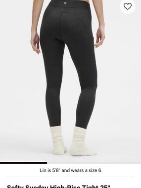 lululemon athletica Softly Sueded High-Rise Tights — Black